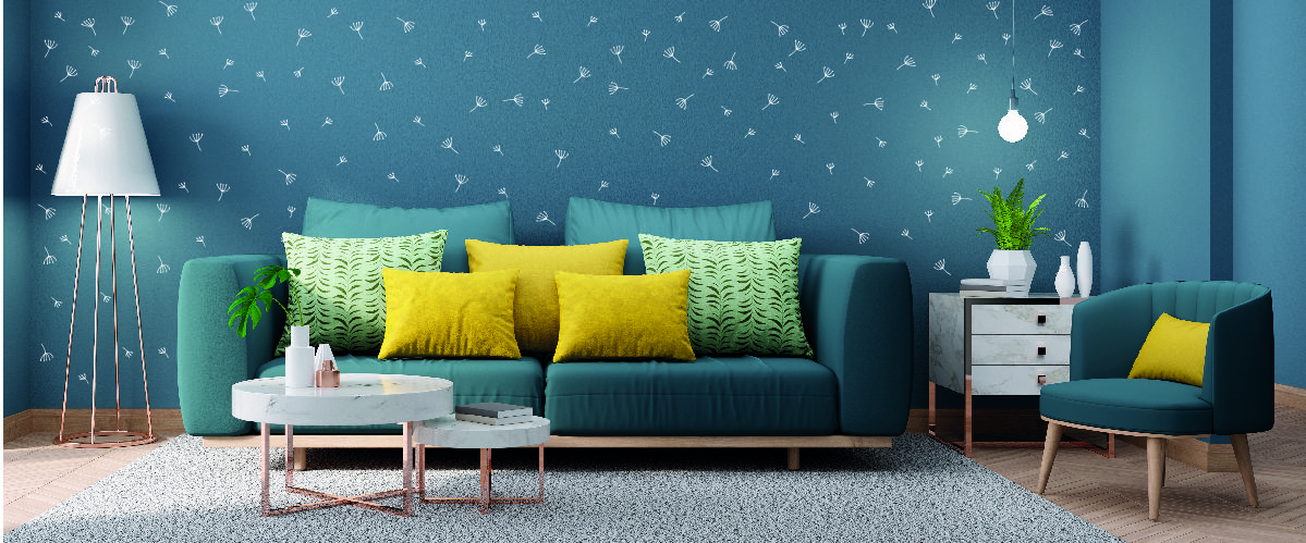 Interiorismo y decoración aplicando vinilos decorativos combinando colores Arkanta interiorismo