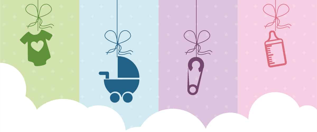 Vinilos decorativos para babyshower, regalos creativos para fiestas de babyshower