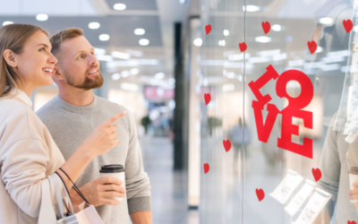 Ideas de decoración para San Valentín: Vitrinas y escaparates