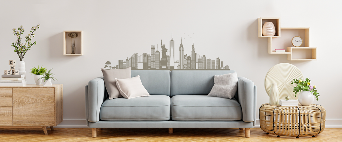 Arkanta decoración de salas modernas con vinilos adhesivos