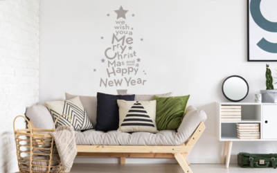 Ideas de Árbol de Navidad de pared para espacios pequeños
